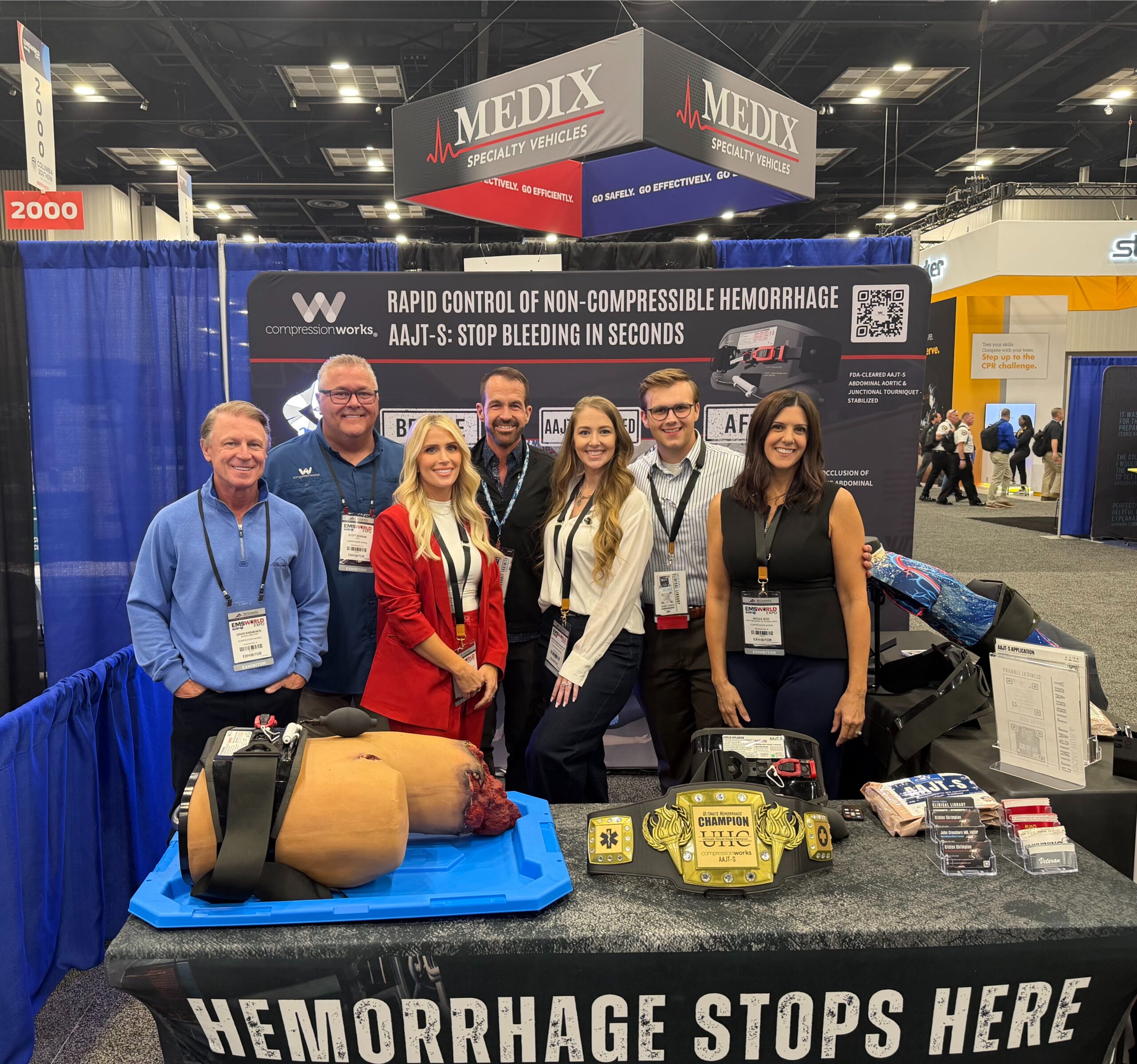 The Compression Works team with the AAJT-S at EMS World Expo